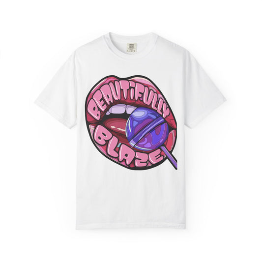 Candy Lips Graphic Tee (Front & Back) – Heartbreak Teddy Streetwear Shirt | Beautifully Blaze
